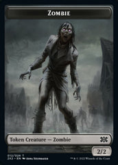 Zombie // Vampire Double-sided Token [Double Masters 2022 Tokens] | All Aboard Games