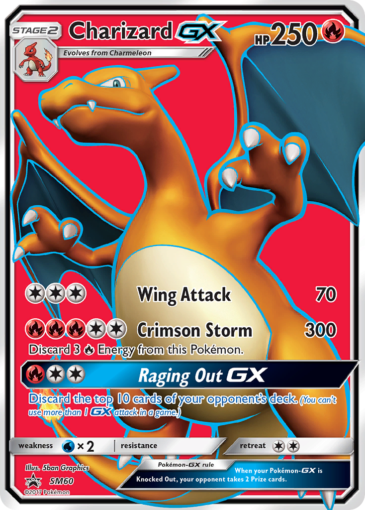 Charizard GX (SM60) (Jumbo Card) [Sun & Moon: Black Star Promos] | All Aboard Games