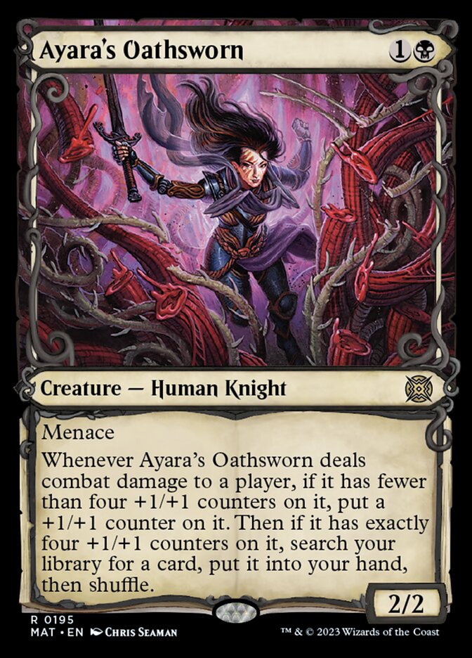 Ayara's Oathsworn (Showcase Halo Foil) [March of the Machine: The Aftermath] | All Aboard Games