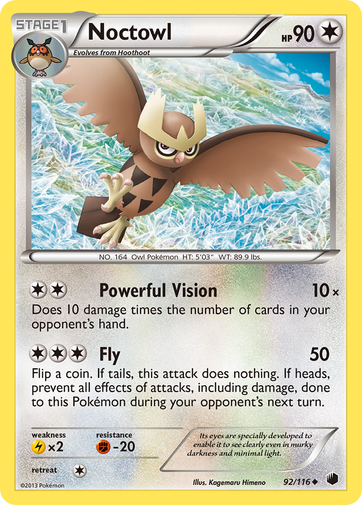 Noctowl (92/116) [Black & White: Plasma Freeze] | All Aboard Games