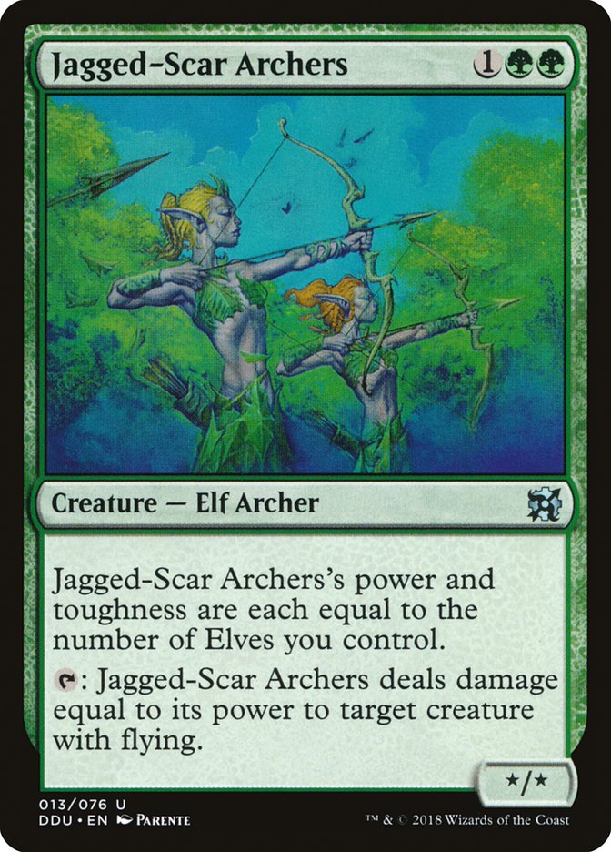 Jagged-Scar Archers [Duel Decks: Elves vs. Inventors] | All Aboard Games
