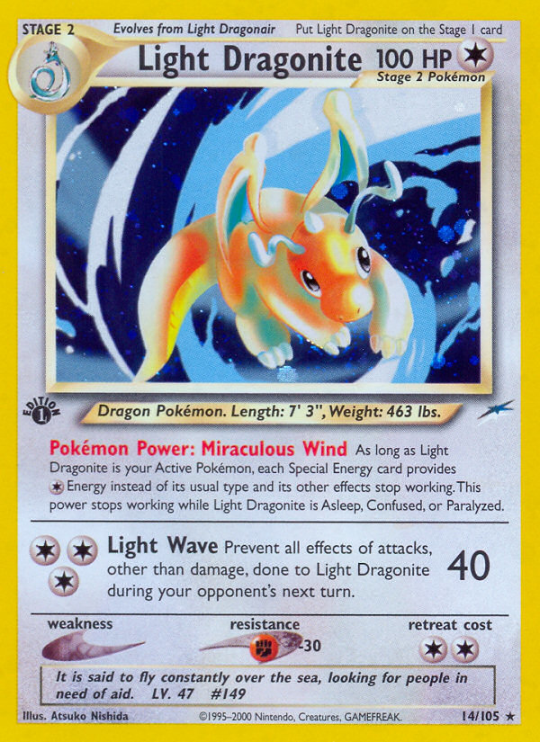 Light Dragonite (14/105) [Neo Destiny 1st Edition] | All Aboard Games