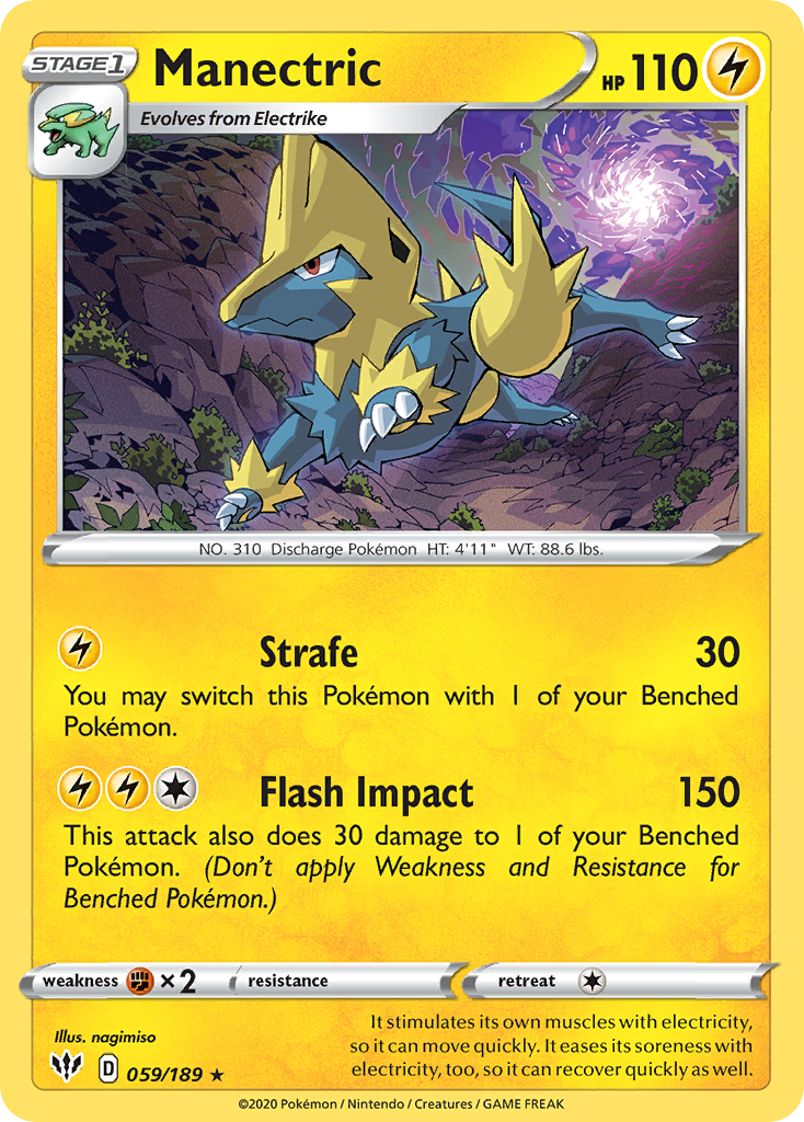 Manectric (059/189) [Sword & Shield: Darkness Ablaze] | All Aboard Games