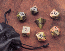 7pc 12mm Dwarven Stones: Unikite Polyhedral Set - CC02010 | All Aboard Games