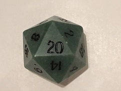 Giant D20 Dwarven Stones: Aventurine - CC02123 | All Aboard Games