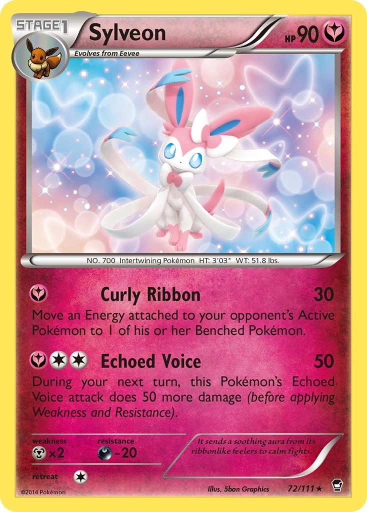 Sylveon (72/111) (Theme Deck Exclusive) [XY: Furious Fists] | All Aboard Games