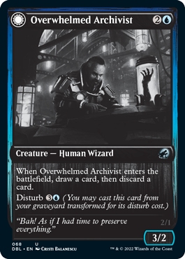 Overwhelmed Archivist // Archive Haunt [Innistrad: Double Feature] | All Aboard Games