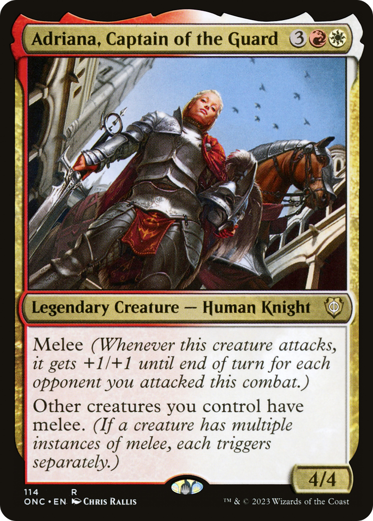 Adriana, Captain of the Guard [Phyrexia: All Will Be One Commander] | All Aboard Games