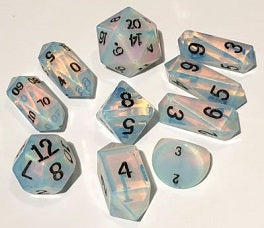 10pc Hybrid Dwarven Stones: Synthetic Opal Polyhedral Set - CC02720 | All Aboard Games