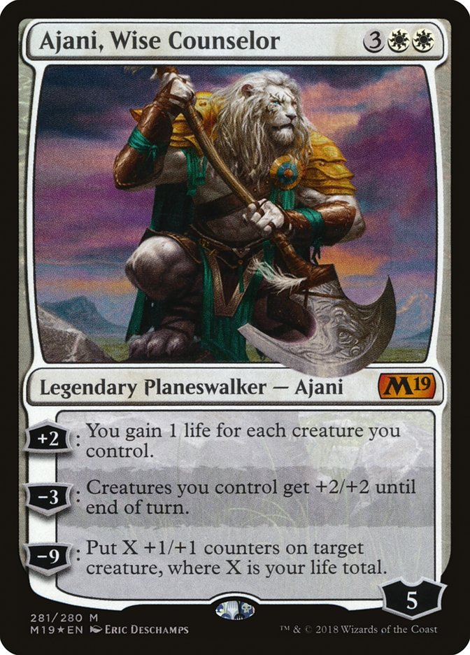 Ajani, Wise Counselor [Core Set 2019] | All Aboard Games