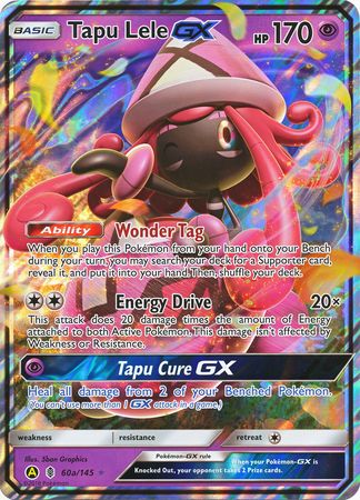 Tapu Lele GX (60a/145) (Alternate card) (Jumbo Card) [Sun & Moon: Guardians Rising] | All Aboard Games