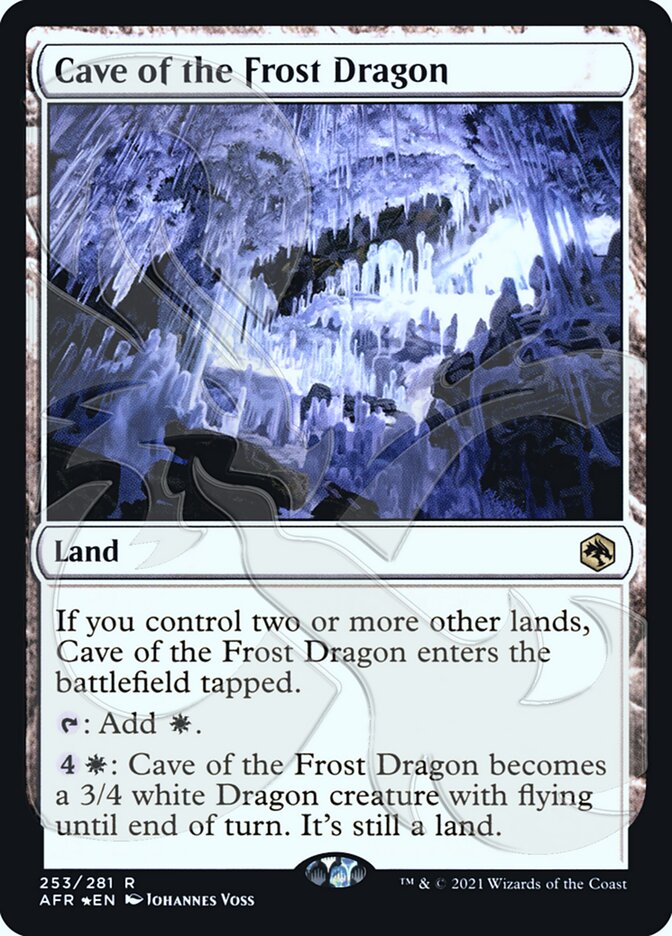 Cave of the Frost Dragon (Ampersand Promo) [Dungeons & Dragons: Adventures in the Forgotten Realms Promos] | All Aboard Games