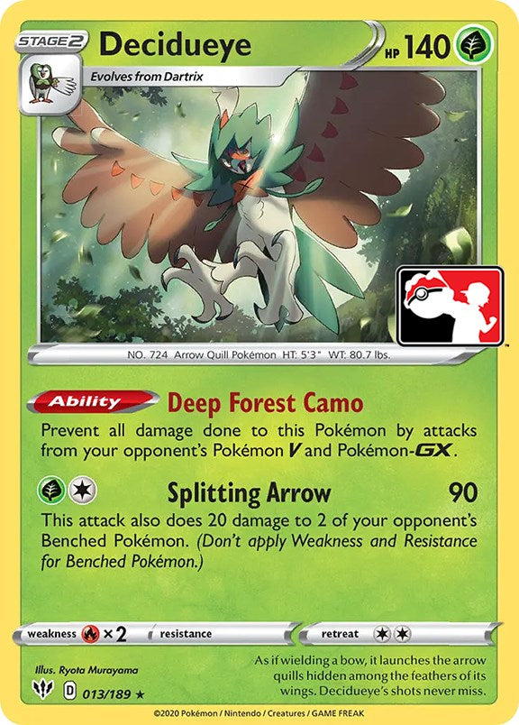 Decidueye (013/189) [Prize Pack Series One] | All Aboard Games