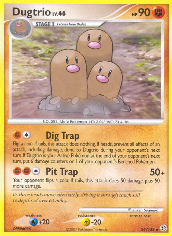 Dugtrio (24/132) [Diamond & Pearl: Secret Wonders] | All Aboard Games