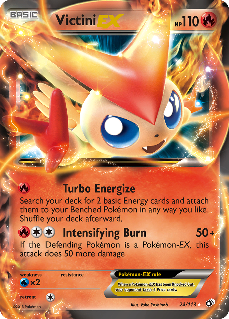 Victini EX (24/113) [Black & White: Legendary Treasures] | All Aboard Games