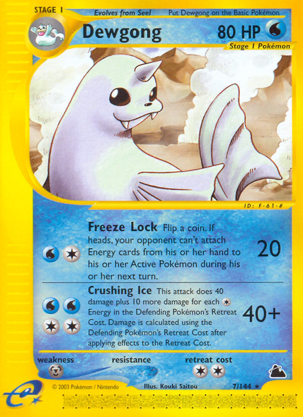 Dewgong (7/144) [Skyridge] | All Aboard Games