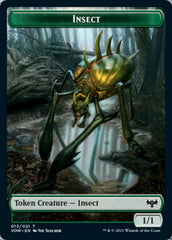 Insect // Dragon Illusion Double-sided Token [Innistrad: Crimson Vow Tokens] | All Aboard Games