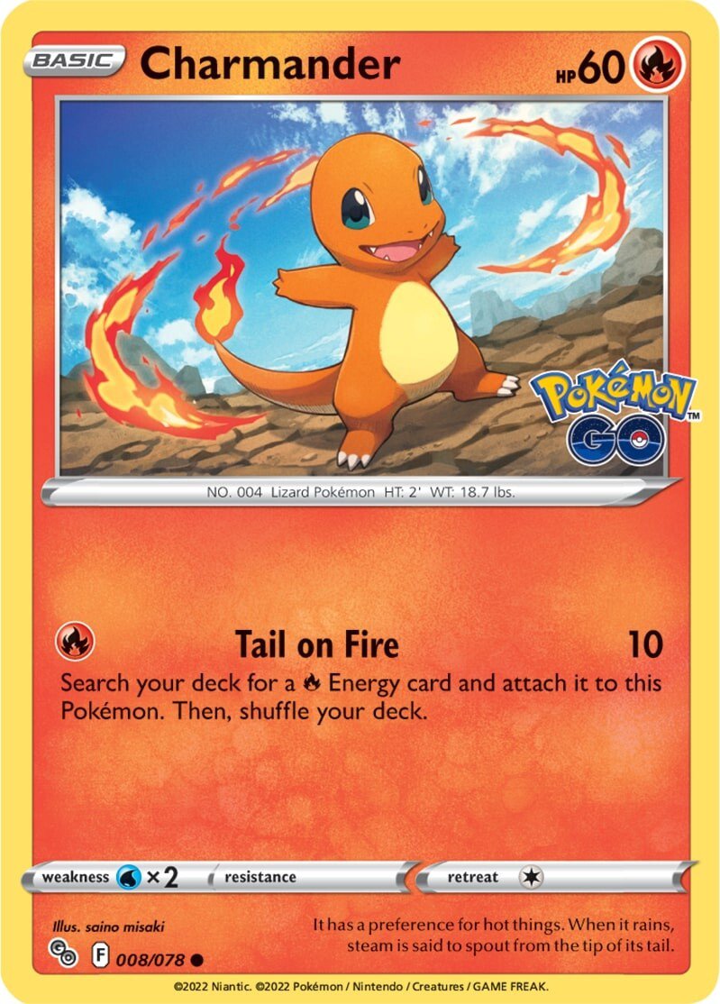 Charmander (008/078) [Pokémon GO] | All Aboard Games