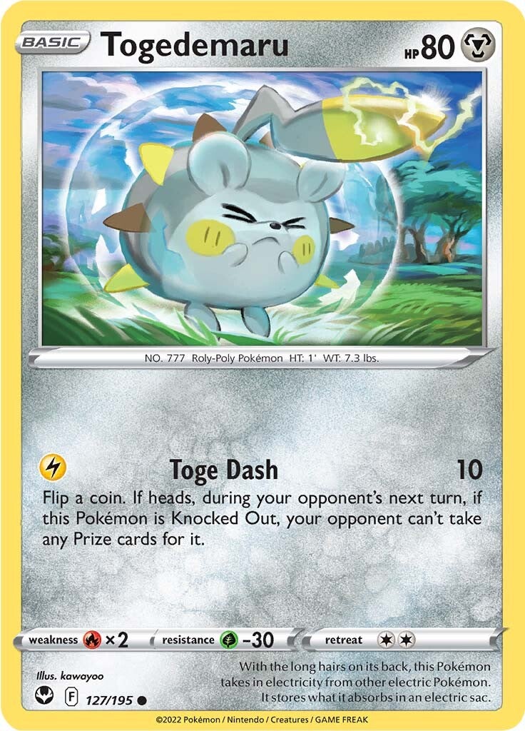 Togedemaru (127/195) [Sword & Shield: Silver Tempest] | All Aboard Games