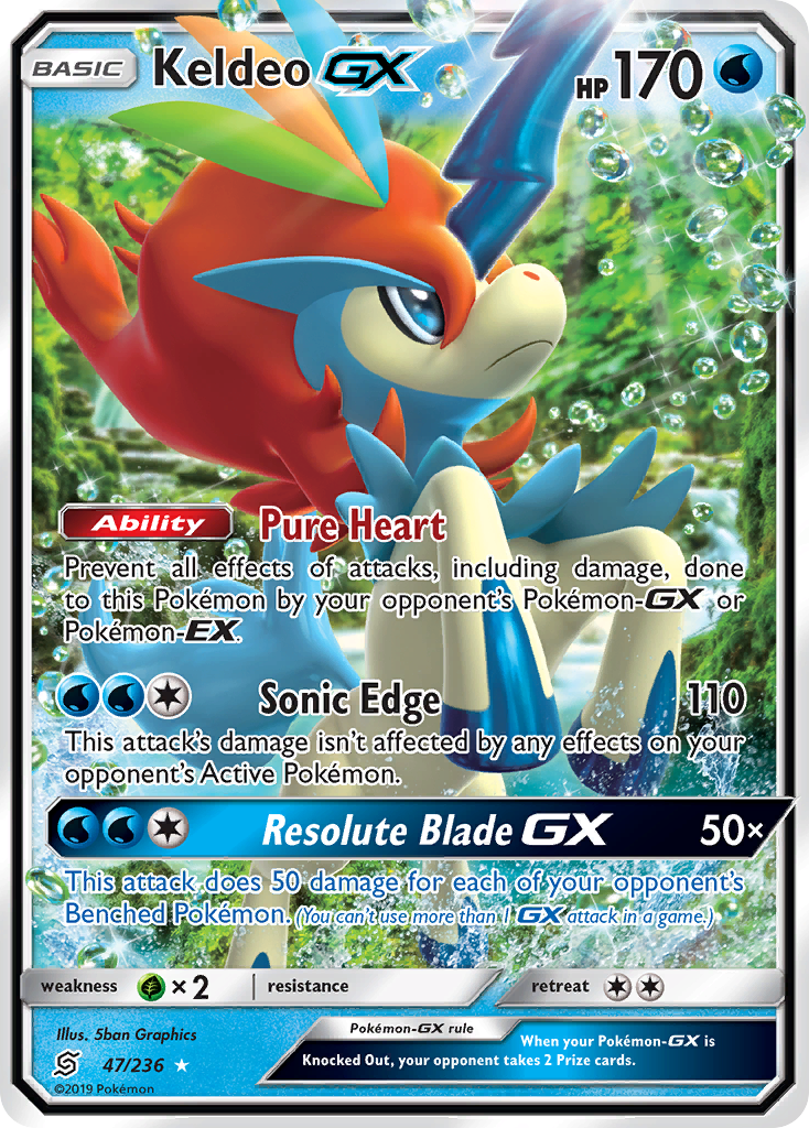 Keldeo GX (47/236) [Sun & Moon: Unified Minds] | All Aboard Games