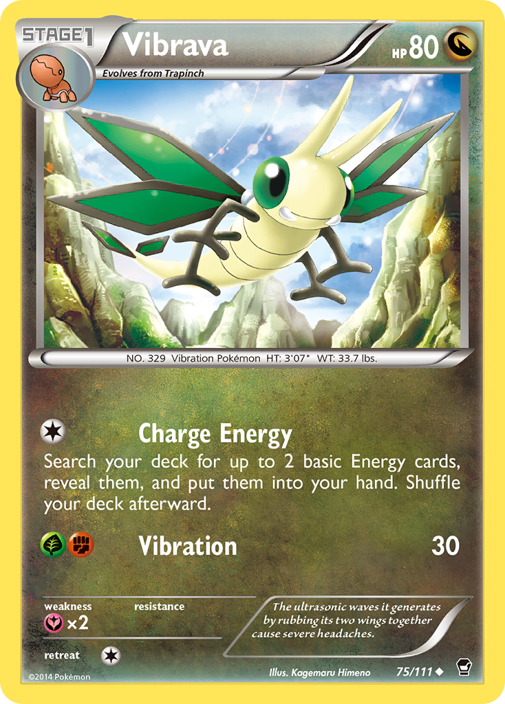 Vibrava (75/111) [XY: Furious Fists] | All Aboard Games