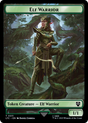Elf Warrior // Insect Double Sided Token [The Lord of the Rings: Tales of Middle-Earth Commander Tokens] | All Aboard Games