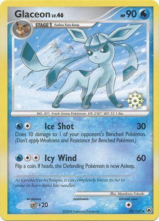 Glaceon (20/100) [Countdown Calendar Promos] | All Aboard Games