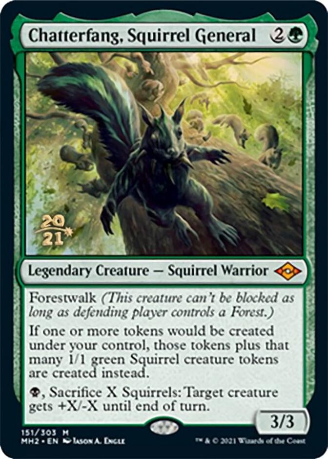 Chatterfang, Squirrel General [Modern Horizons 2 Prerelease Promos] | All Aboard Games