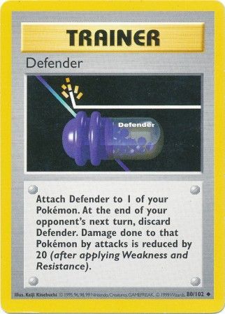 Defender (80/102) [Base Set Shadowless Unlimited] | All Aboard Games