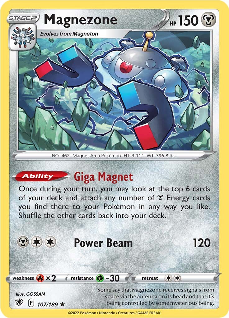 Magnezone (107/189) (Theme Deck Exclusive) [Sword & Shield: Astral Radiance] | All Aboard Games