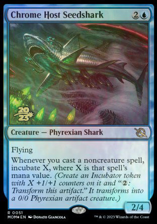Chrome Host Seedshark [March of the Machine Prerelease Promos] | All Aboard Games