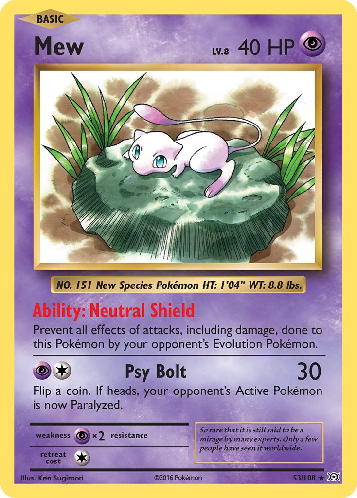 Mew (53/108) (Theme Deck Exclusive) [XY: Evolutions] | All Aboard Games