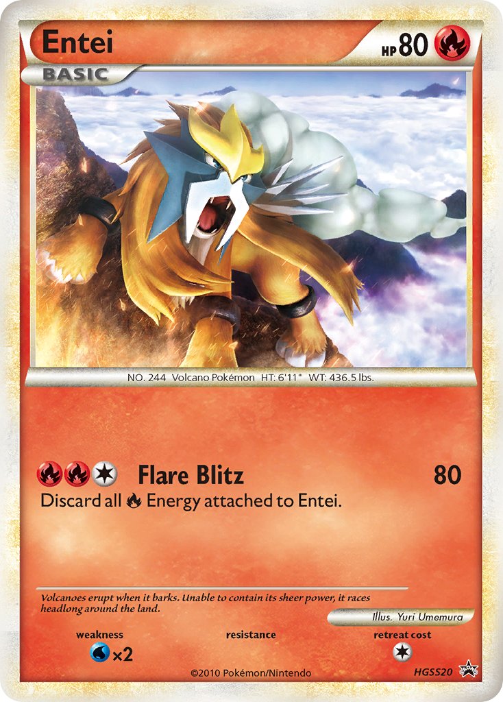 Entei (HGSS20) [HeartGold & SoulSilver: Black Star Promos] | All Aboard Games