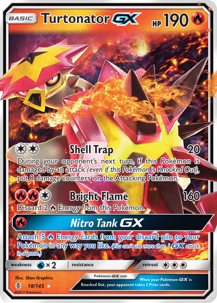 Turtonator GX (18/145) [Sun & Moon: Guardians Rising] | All Aboard Games