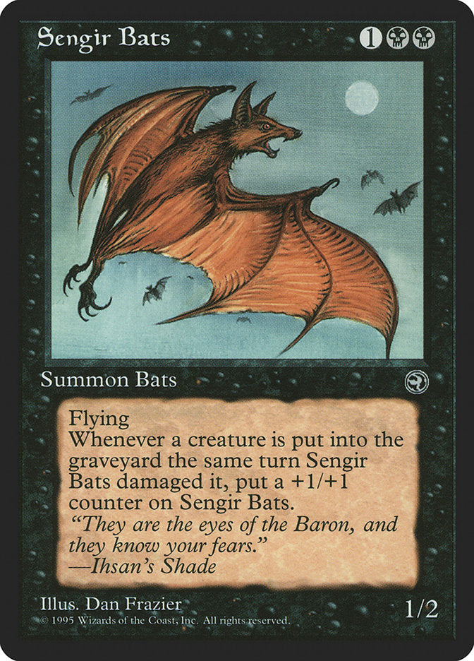 Sengir Bats (Ihsan's Shade Flavor Text) [Homelands] | All Aboard Games