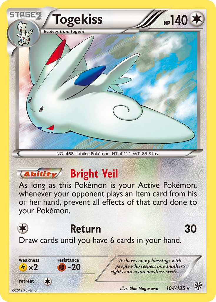 Togekiss (104/135) [Black & White: Plasma Storm] | All Aboard Games