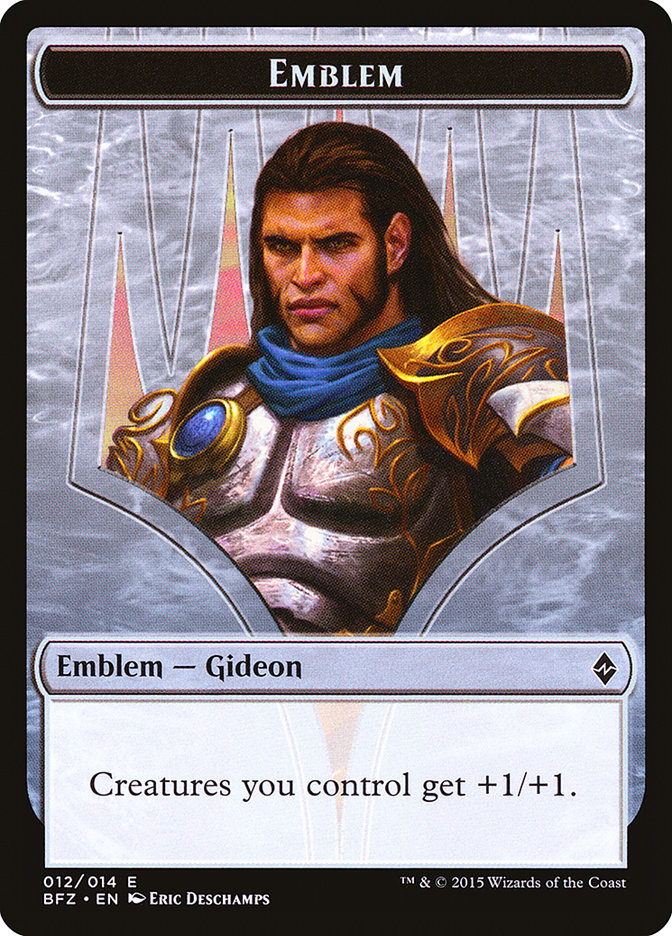 Gideon, Ally of Zendikar Emblem [Battle for Zendikar Tokens] | All Aboard Games