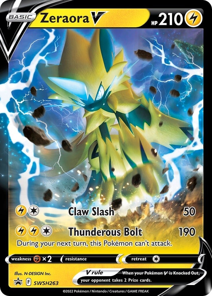 Zeraora V (SWSH263) [Sword & Shield: Black Star Promos] | All Aboard Games