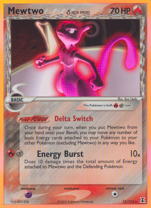 Mewtwo (12/113) (Delta Species) [EX: Delta Species] | All Aboard Games