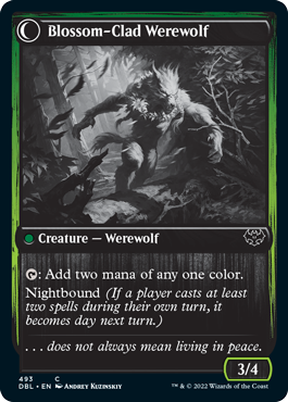 Weaver of Blossoms // Blossom-Clad Werewolf [Innistrad: Double Feature] | All Aboard Games