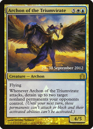 Archon of the Triumvirate [Return to Ravnica Promos] | All Aboard Games