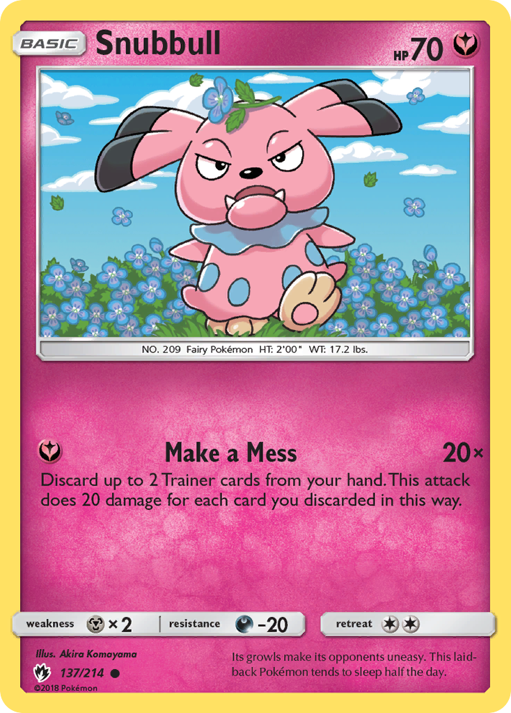 Snubbull (137/214) [Sun & Moon: Lost Thunder] | All Aboard Games