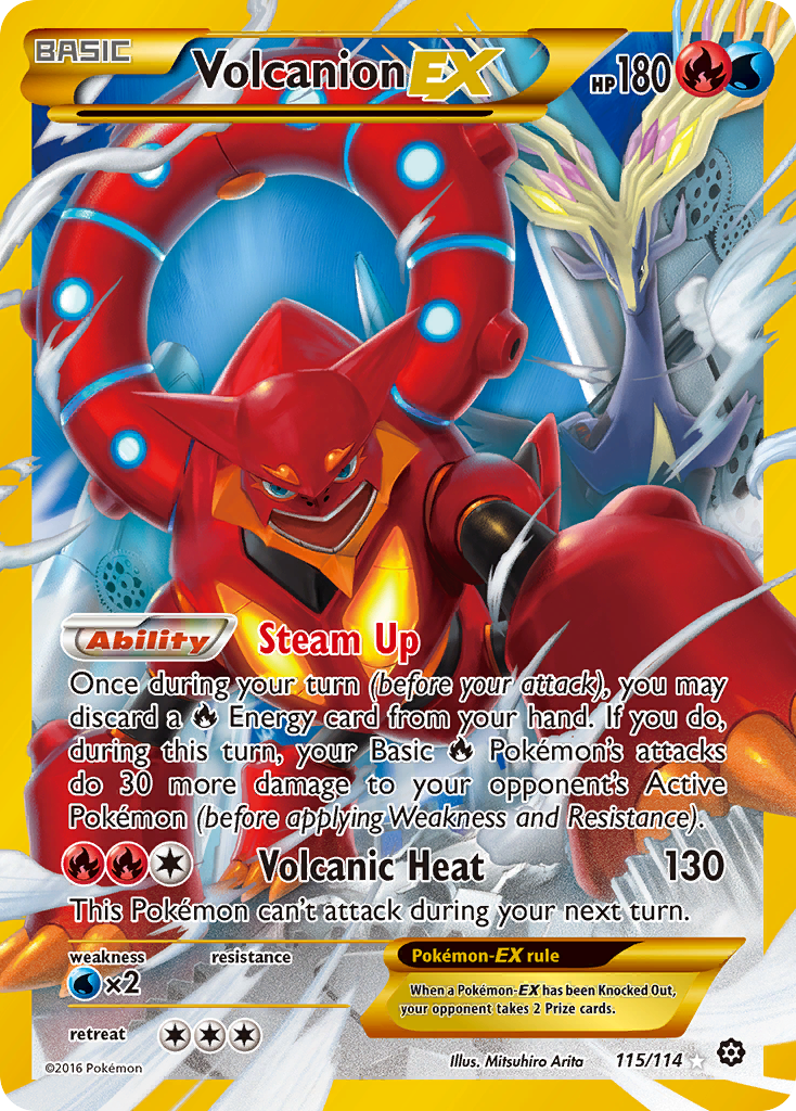 Volcanion EX (115/114) [XY: Steam Siege] | All Aboard Games