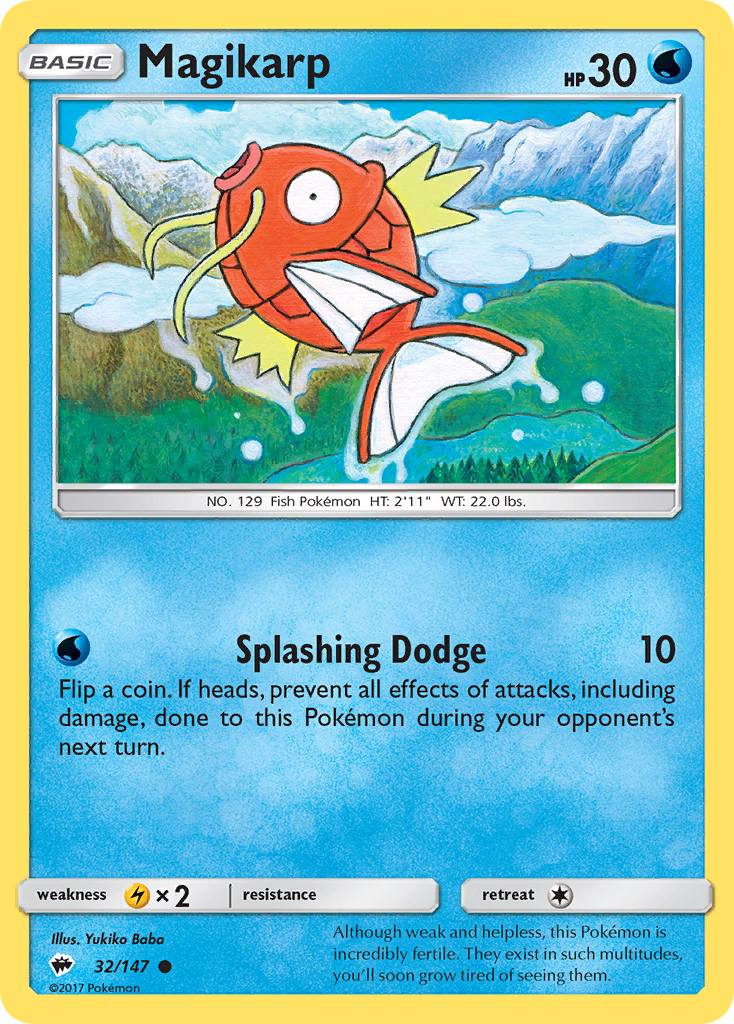 Magikarp (32/147) [Sun & Moon: Burning Shadows] | All Aboard Games