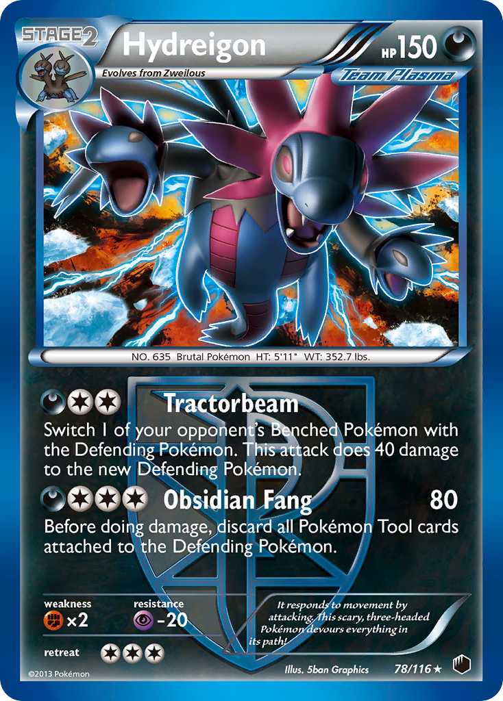 Hydreigon (78/116) [Black & White: Plasma Freeze] | All Aboard Games