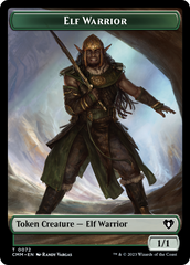 Elf Warrior // Cleric Double-Sided Token [Commander Masters Tokens] | All Aboard Games