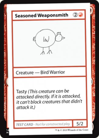Seasoned Weaponsmith (2021 Edition) [Mystery Booster Playtest Cards] | All Aboard Games