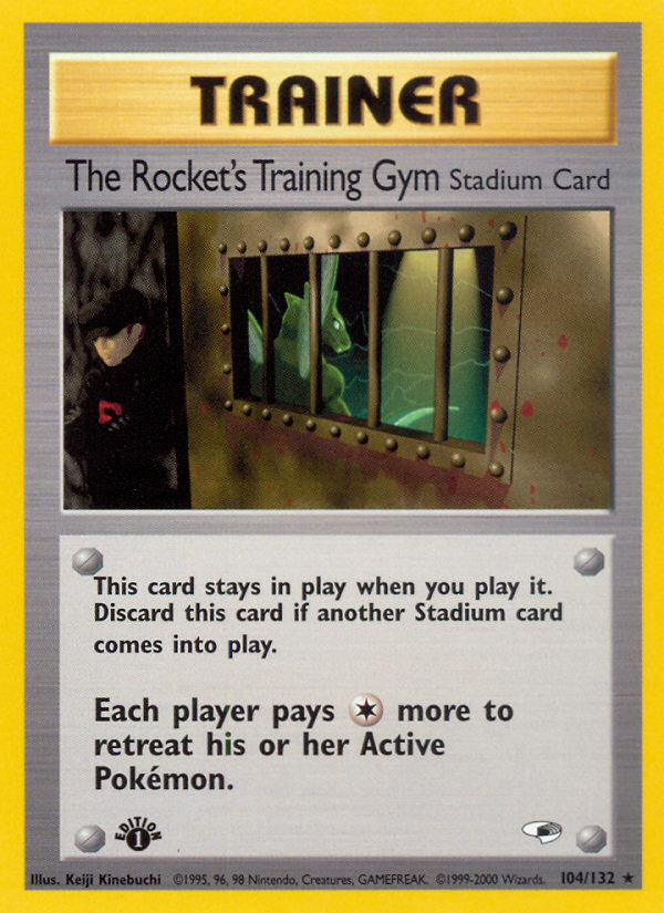The Rocket's Training Gym (104/132) [Gym Heroes 1st Edition] | All Aboard Games