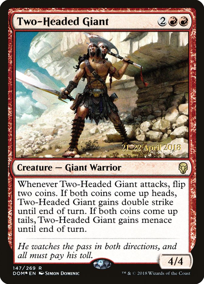 Two-Headed Giant  [Dominaria Prerelease Promos] | All Aboard Games