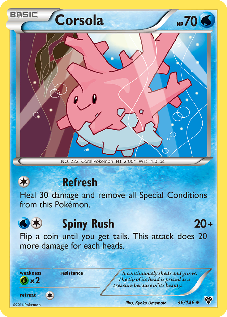 Corsola (36/146) [XY: Base Set] | All Aboard Games